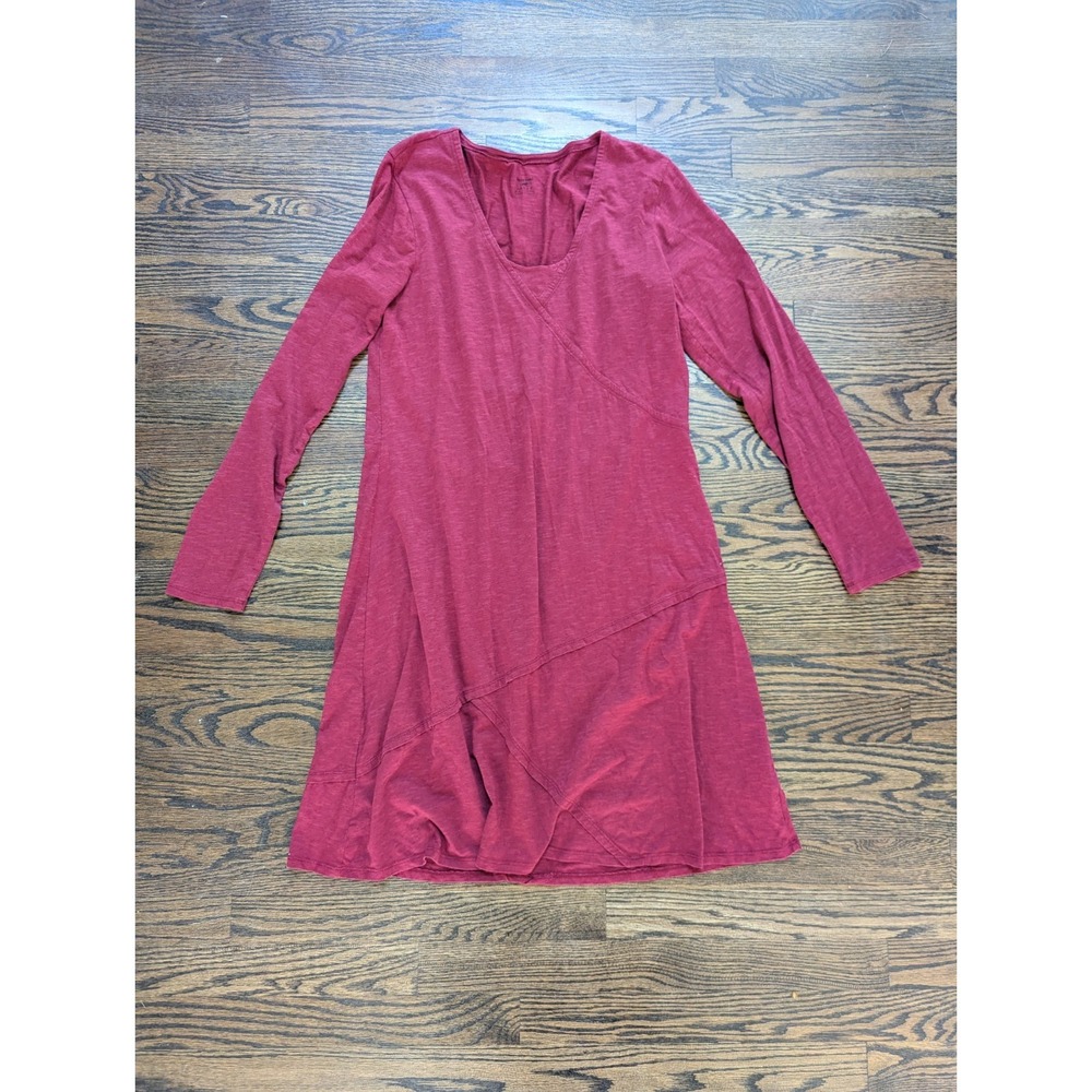 Horny Toad Women's Size L Large Long Sleeve Dress Tunic Tencel Organic Cotton